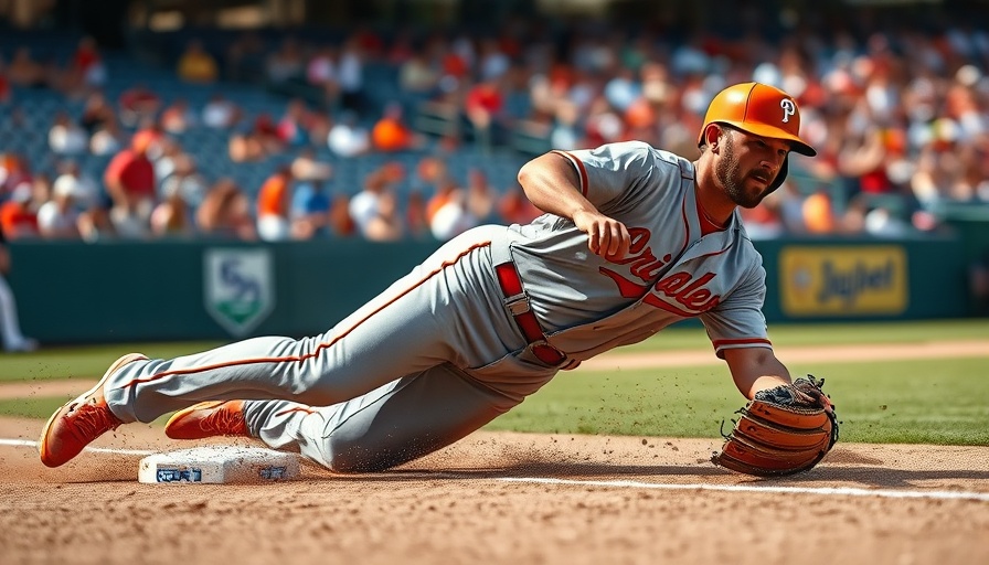 MLB predictions: Exciting baseball action scene with player sliding.
