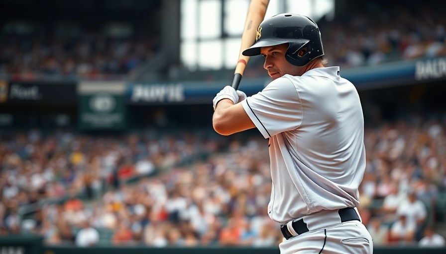 Baseball player ready to swing on field, highlighting AI sports betting.