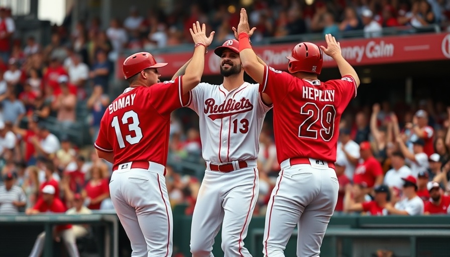 Baseball players celebrating a win on the field.