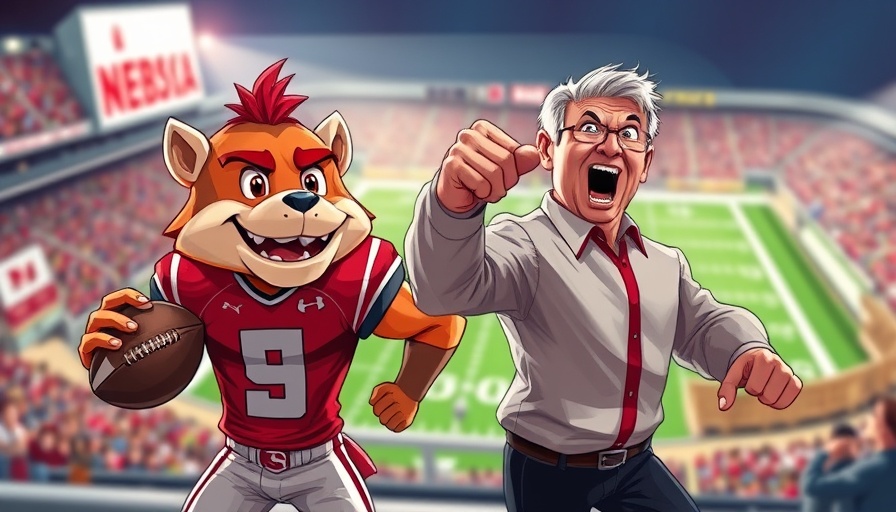 Nebraska Football Year 3 under Matt Rhule dynamic illustration.