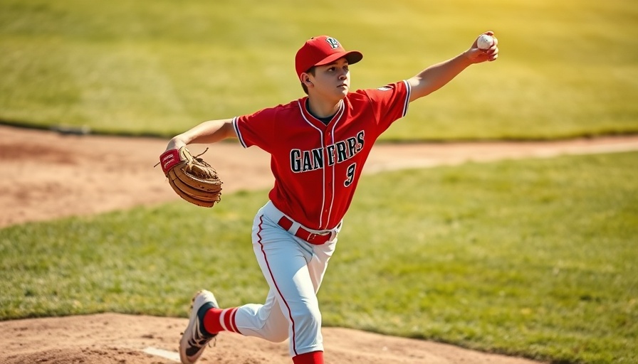 Best High School Baseball Team player in action, sunny field.