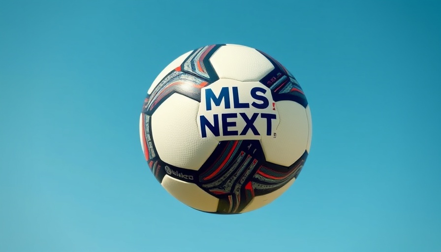 MLS NEXT Cup soccer ball floating in blue sky, U17 MLS NEXT Cup Championship.