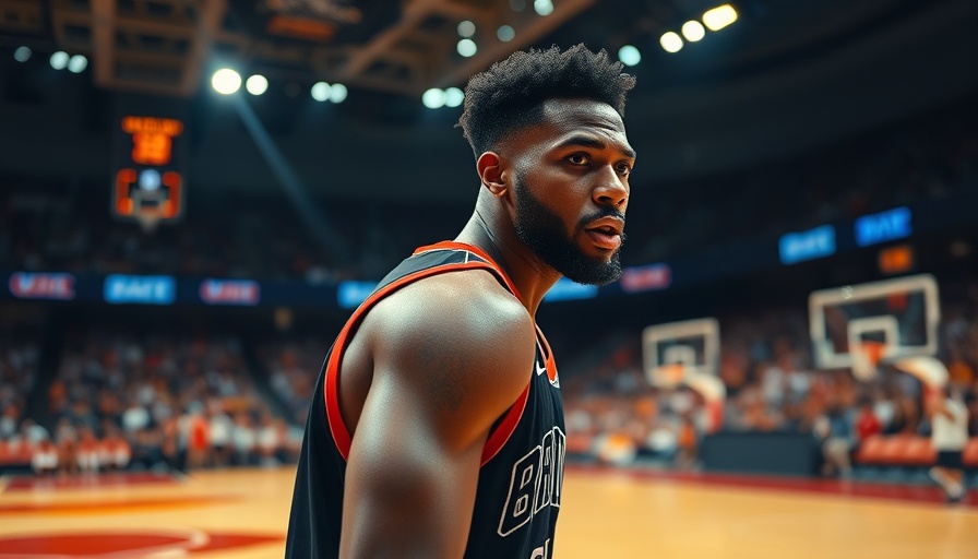 AI sports betting highlights with basketball player in action.