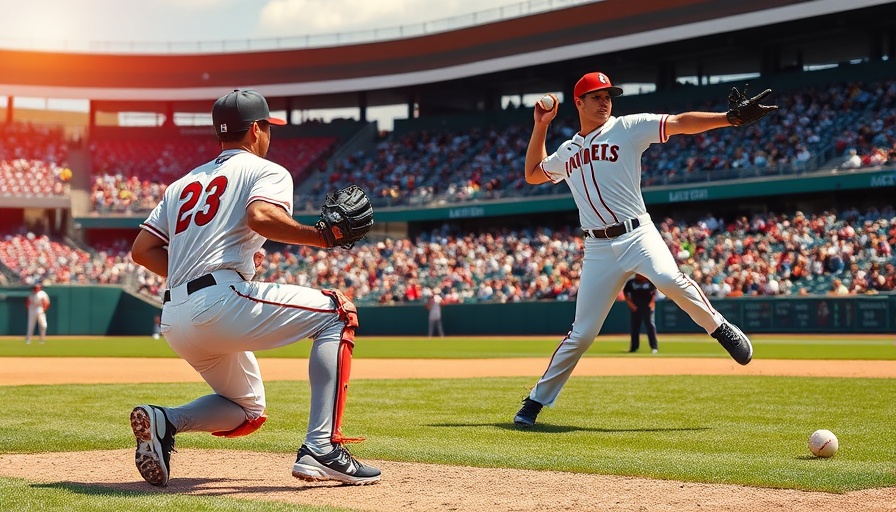 Jorge Rodriguez pop times in action on the field, vibrant scene.
