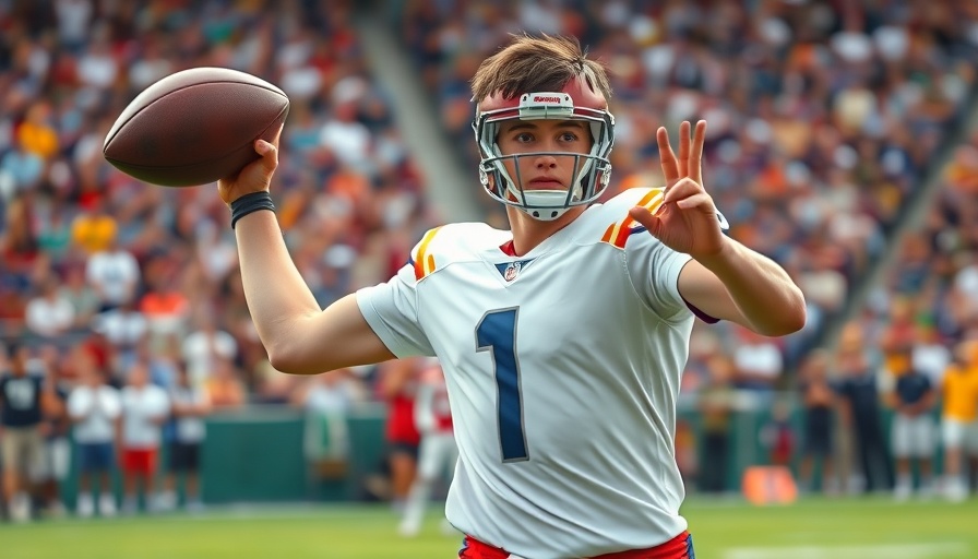 Dynamic football player in action, showcasing NFL predictions.