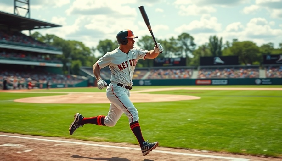 MLB player celebrates home run on field, dynamic action shot.