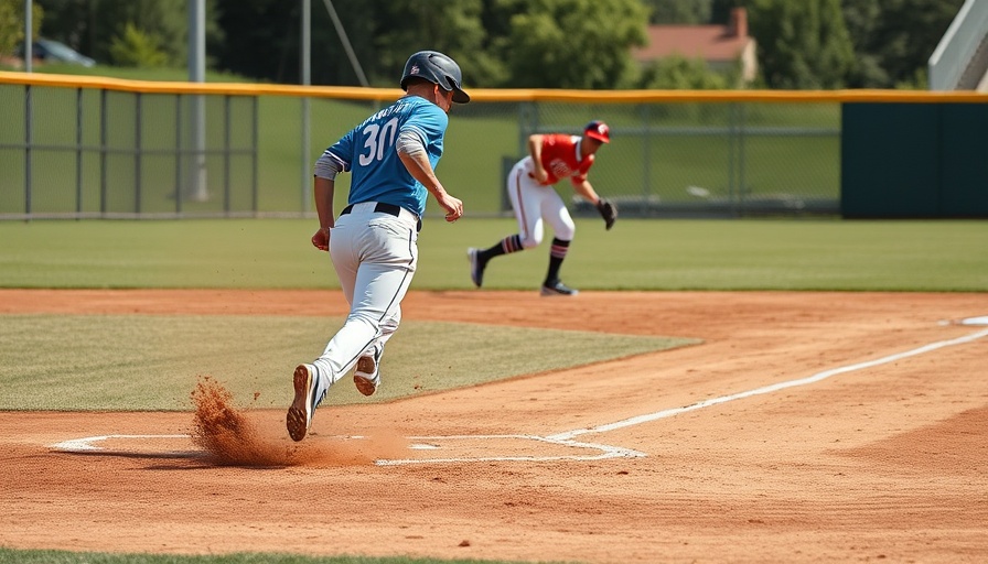 Dramatic baseball action scene highlighting MLB predictions.
