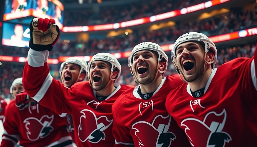 AI sports betting insights in ice hockey celebration theme
