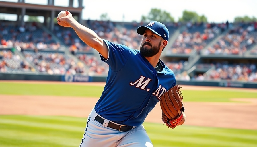 Baseball pitcher throwing a pitch in a vibrant stadium game.