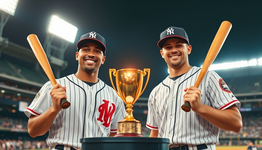 2025 Home Run Derby Highlights with players and trophy at night.