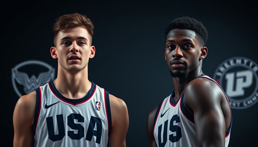 AI sports betting impact on basketball recruiting, players focused with sports logos.
