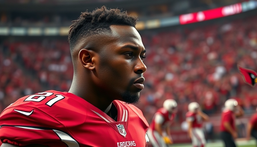 NFL predictions highlight Arizona player in red jersey at game.
