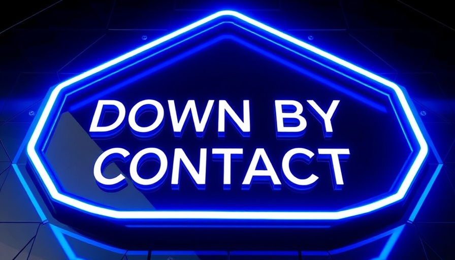NFL Down by Contact Rule sign, futuristic digital design.