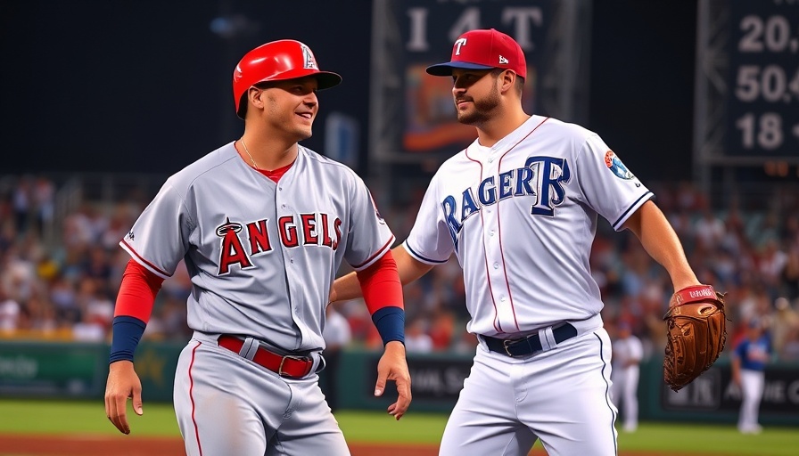 MLB predictions: Baseball players in game action at stadium.