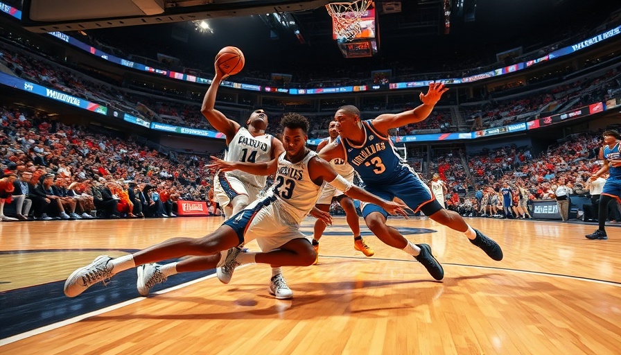 AI sports betting insights on dynamic basketball game action.