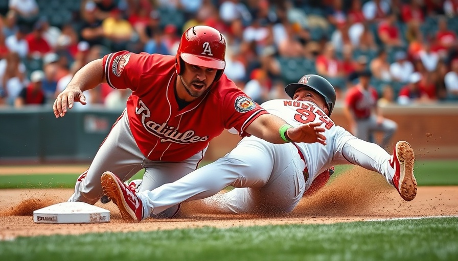 Cubs vs. Cardinals game highlights featuring intense slide at base.