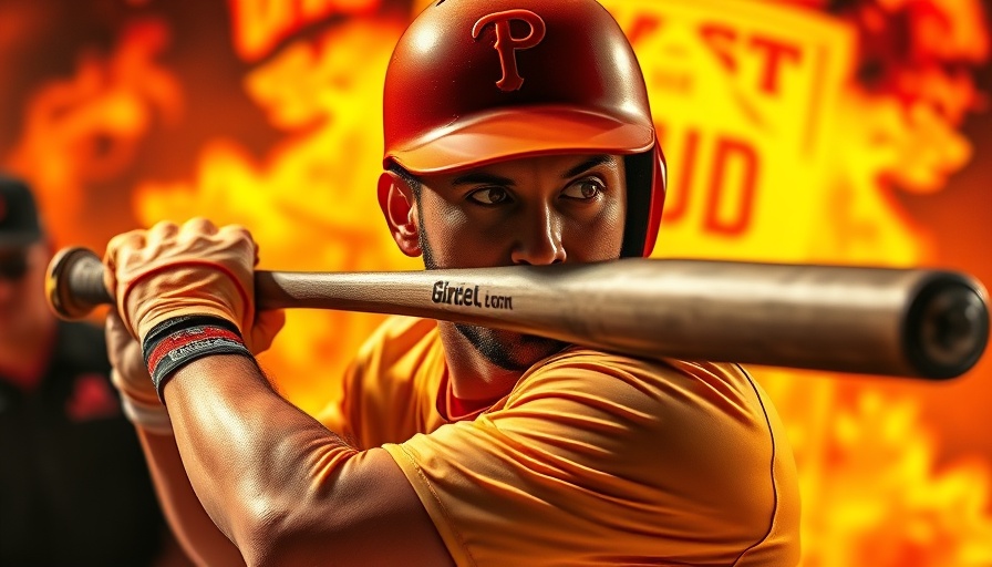 AI Sports Betting baseball player swinging bat with fiery background