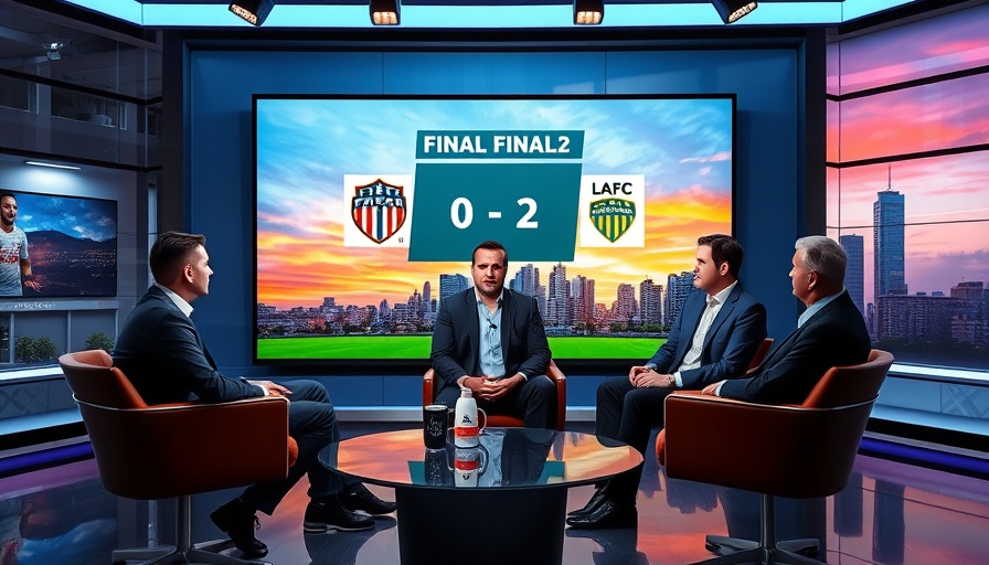 Studio discussion on Son Heung-Min's impact in MLS, featuring soccer match results.