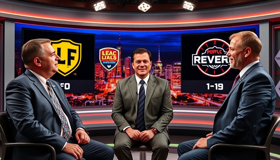 Son Heung-Min LAFC impact discussed in sports studio, vibrant setting.