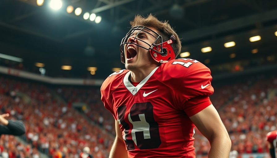 Dynamic football player in action, relevant for AI sports betting content.