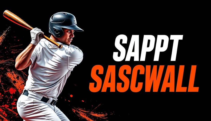 Dynamic sports graphic featuring a baseball player swinging a bat, promoting AI sports betting.