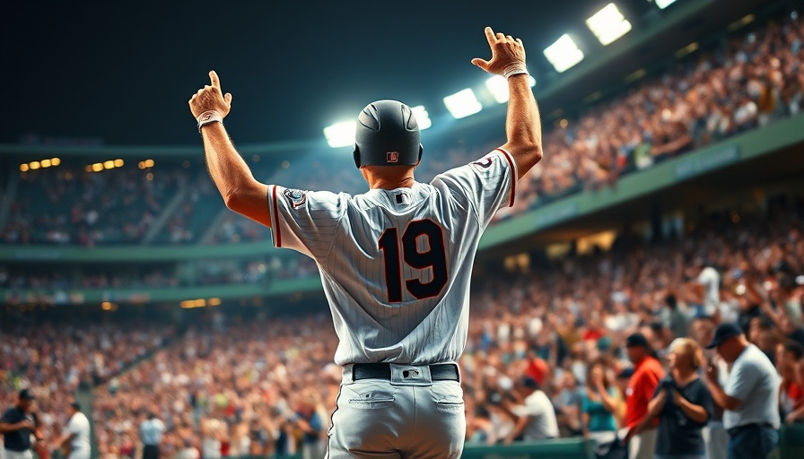 Atlanta Braves player celebrating home run, vibrant stadium.