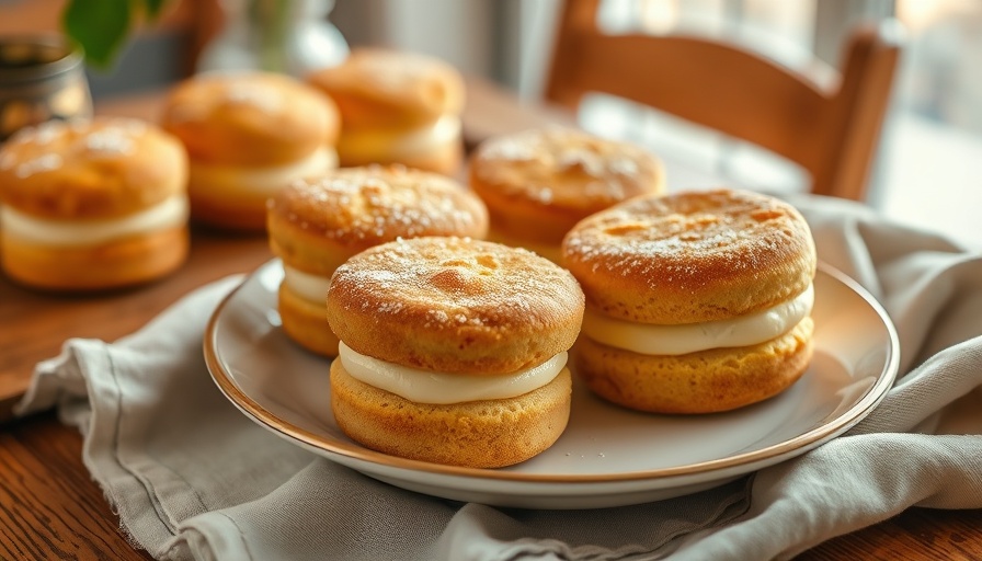 Twinkies taste different now: plate of sponge cakes with milk.