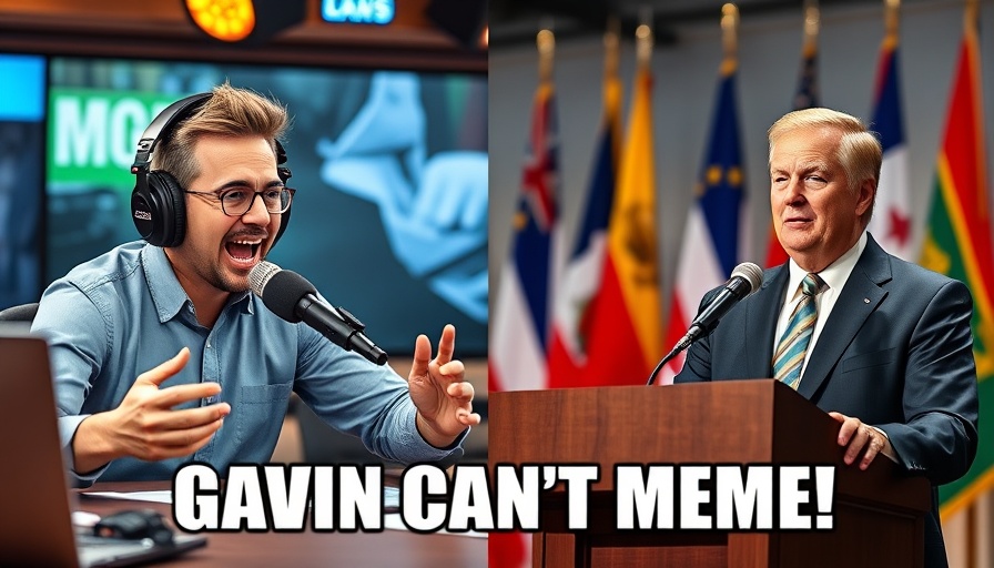 Podcast host and official discuss Gavin Newsom's low approval rating memes.