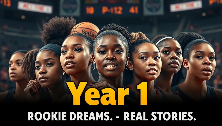 WNBA rookies collage with vibrant texts reflecting rookie dreams.