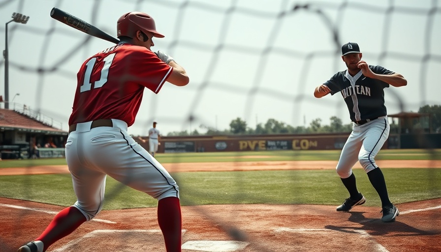 Bubba Chandler MLB Debut: Baseball game action, pitcher and batter.