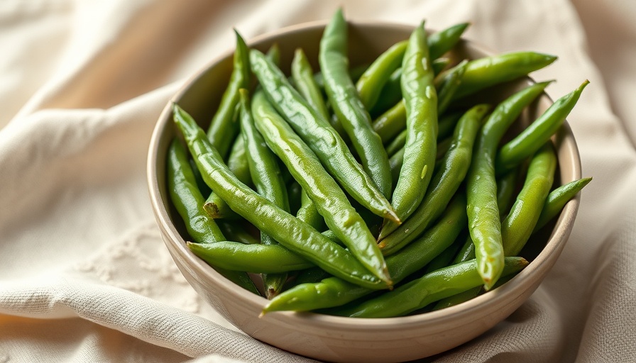 Crisp fresh green beans in a bowl, highlighting their vibrant texture.