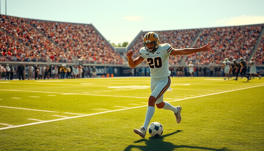 AI sports betting insights with live football action.