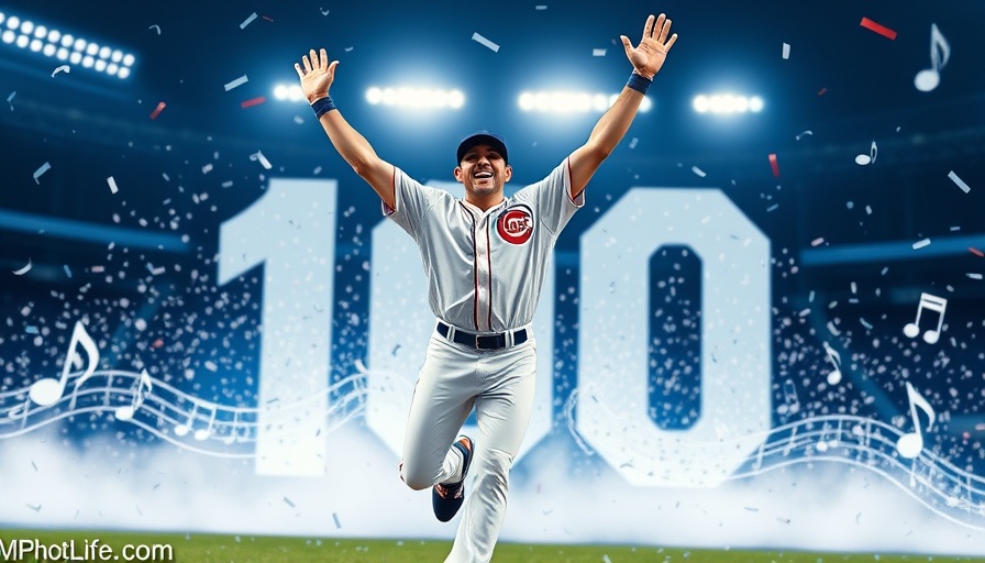 Jazz Chisholm Jr. celebrating 100 home runs with vibrant graphics.