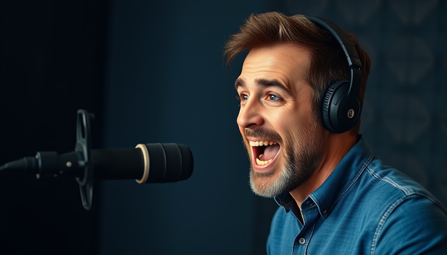 Man in podcast studio discussing economy and values.
