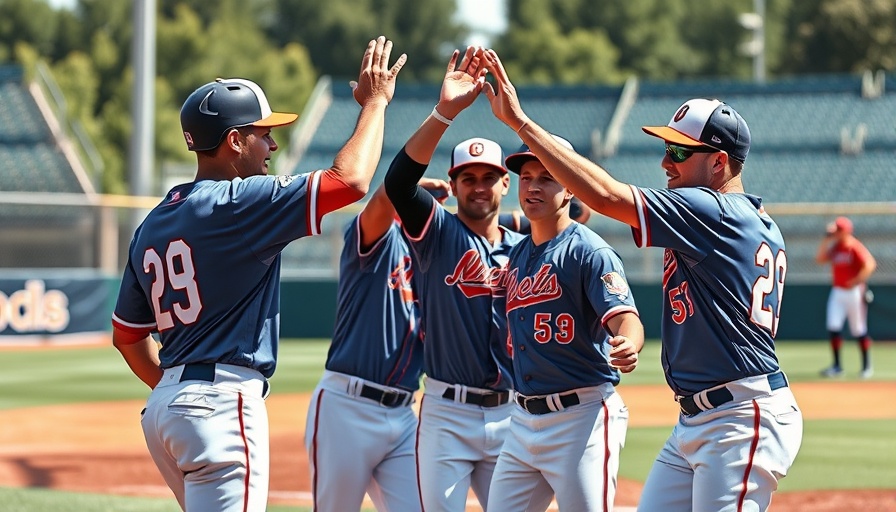 MLB predictions: Players high-five in Detroit uniforms with 'Postseason Prospects?' text.