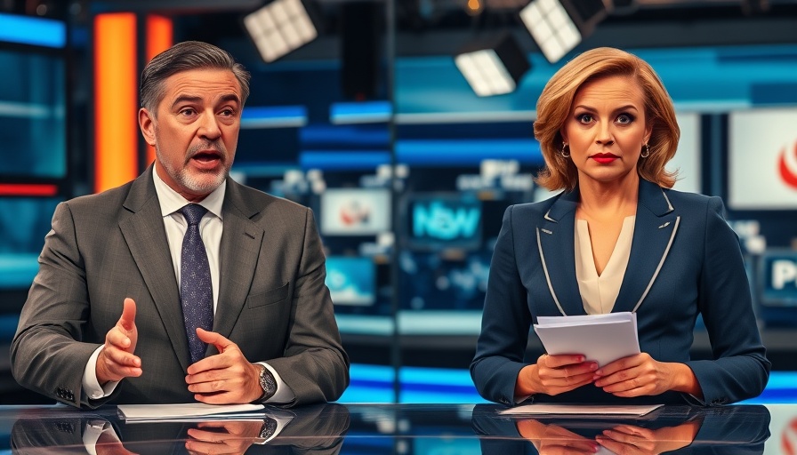America's Fight for Freedom: Media controversy discussion on split-screen.