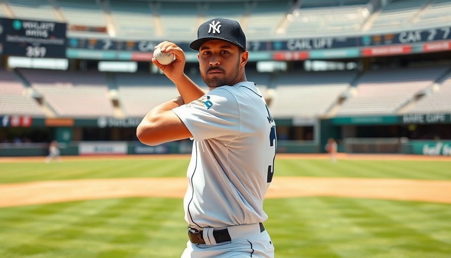 MLB predictions: baseball player preparing to pitch in empty stadium.