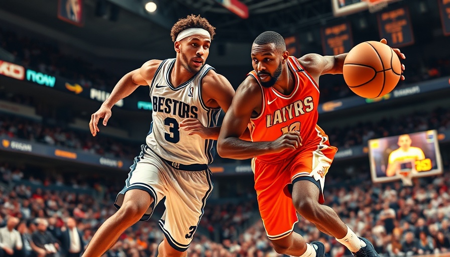 Intense basketball action scene emphasizing sports dynamics and excitement.