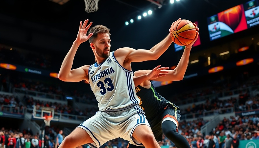 AI sports betting in basketball: Intense athlete action.