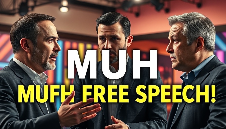 Free Speech After Jimmy Kimmel Suspension discussion in collage image.
