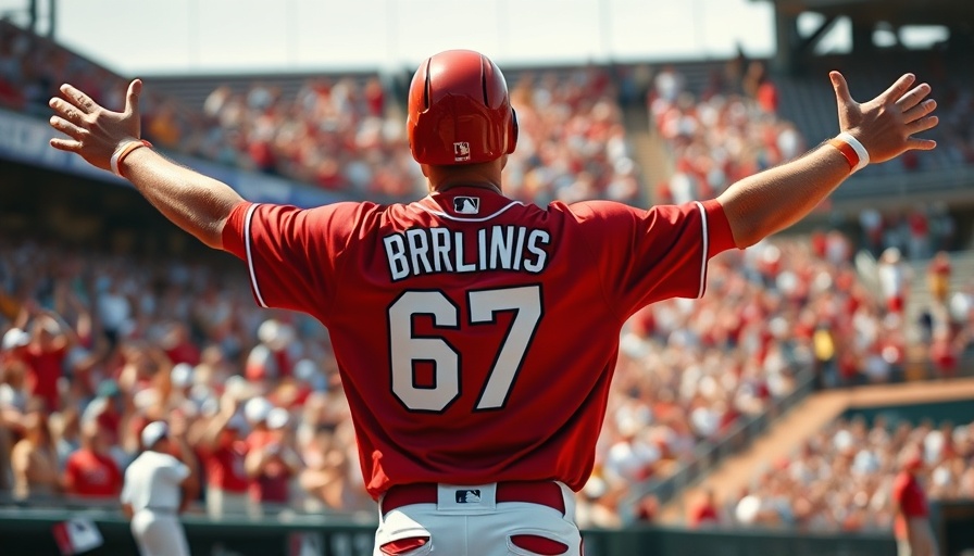 Atlanta news: Baseball player in red celebrating home runs.