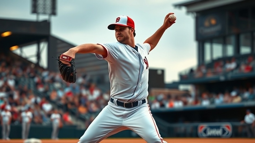 Dynamic baseball pitcher in action at an Atlanta event, showcasing Atlanta culture.
