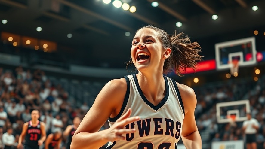 Energetic women's basketball player in action, showcasing sports predictions and smart sports betting.