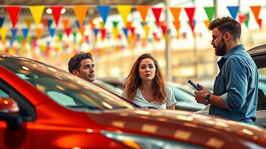 Concerned couple examining a used car, highlighting vital used car buying tips.