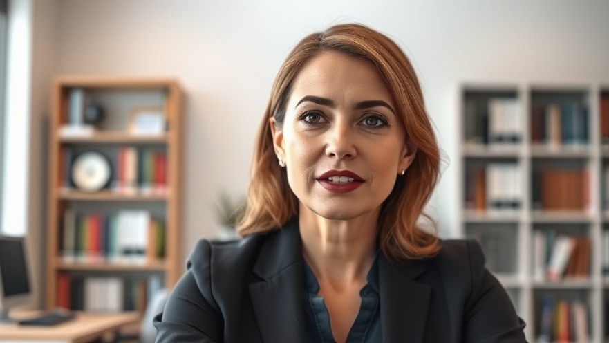 Professional woman discussing candidate experience in a virtual meeting.