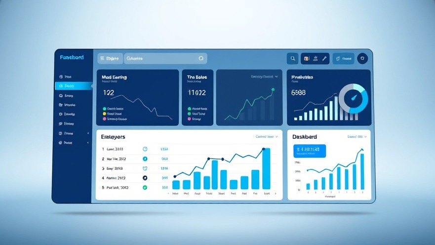 Photorealistic digital dashboard for auto repair affiliate programs, showcasing vibrant modern design.