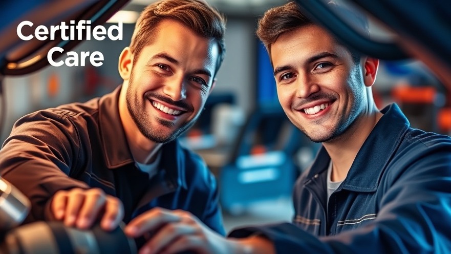 Certified Care: ASE-certified technician inspects car engine in a professional garage.