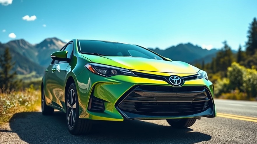 A reliable Toyota Corolla S showcasing the manual vehicle advantage in a scenic investment setting.