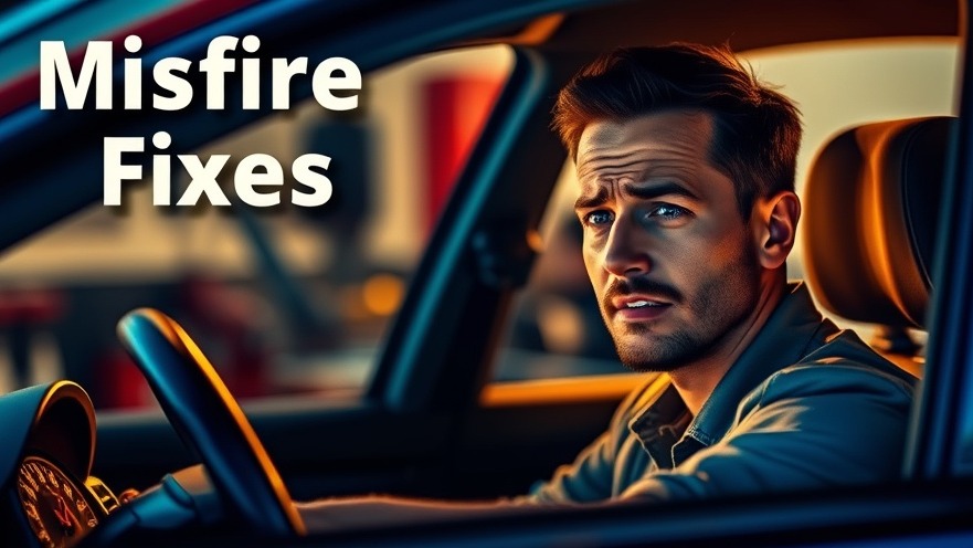 Driver concerned about engine misfire with dashboard warning light on.