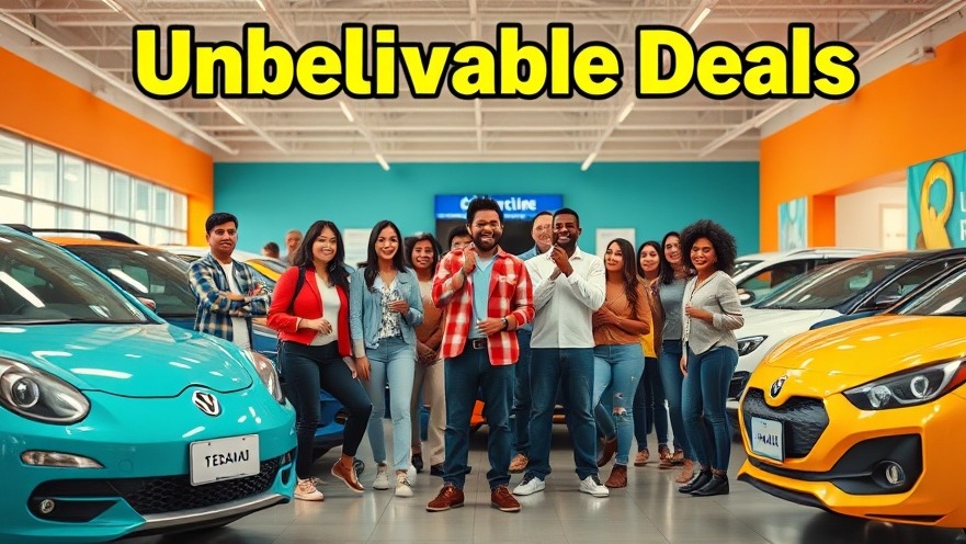 Surprised people by quirky slow-selling vehicles at an exciting 2025 car deal event.